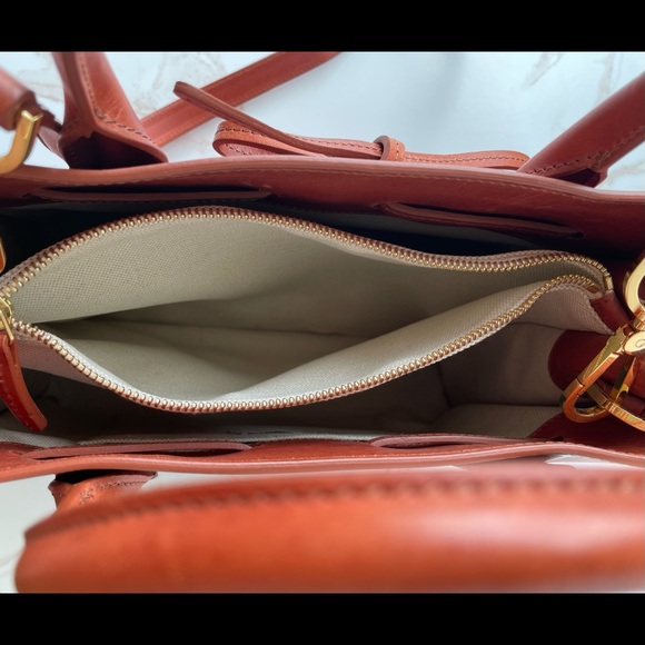 Mansur Gavriel Caramel Leather Tote. - Picture 16 of 16